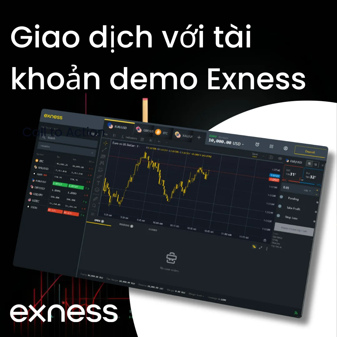 Giao dịch với tài khoản demo Exness